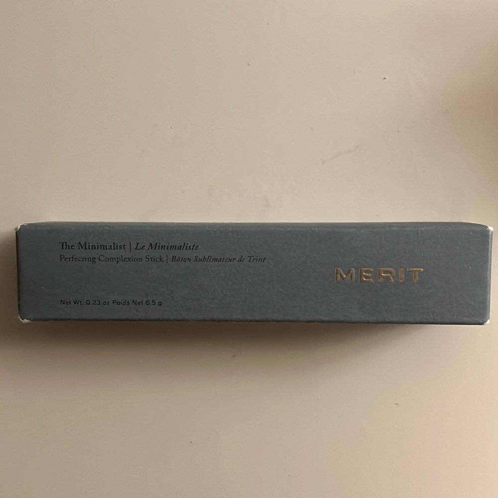 merit the minimalist perfecting complexion stick in cream